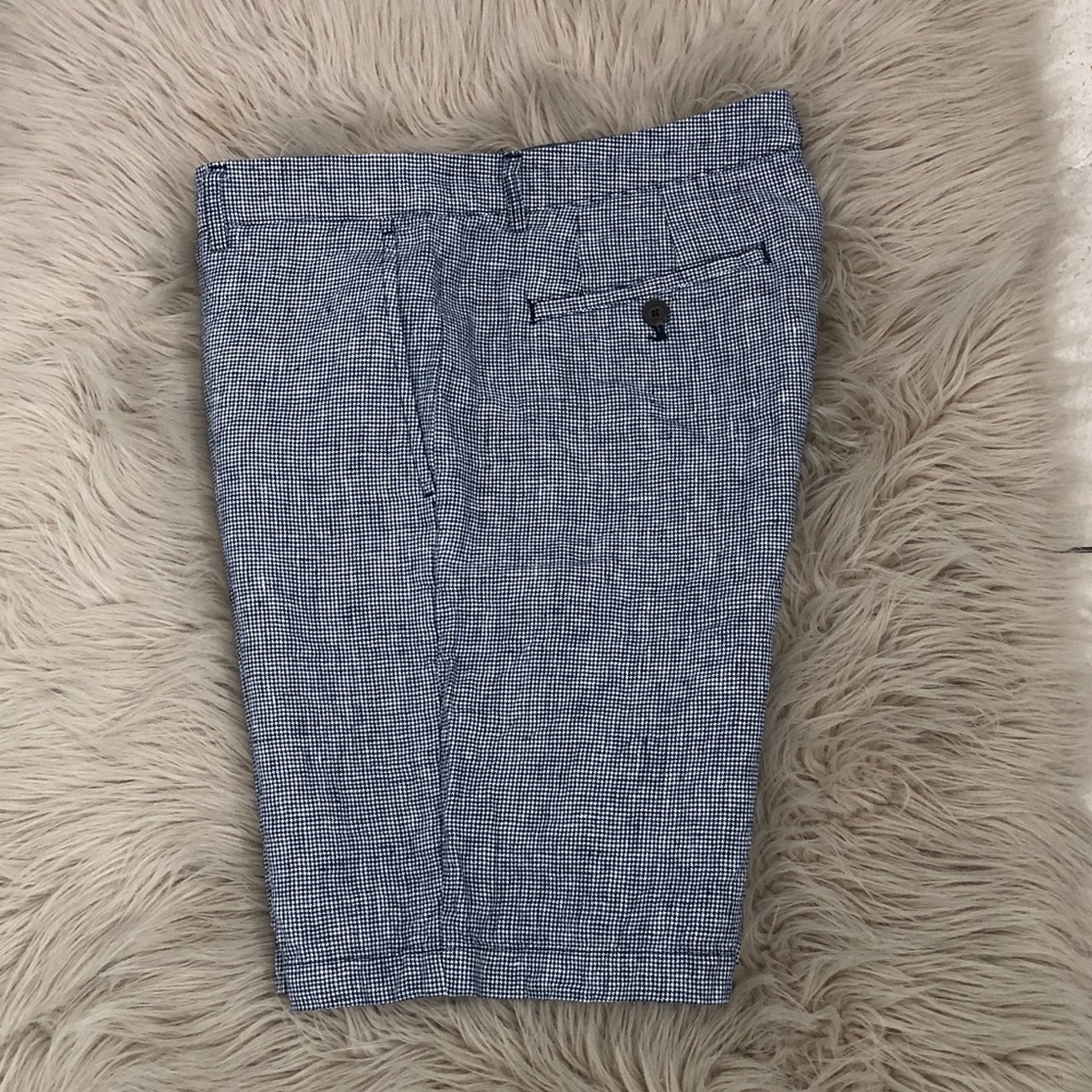 CLUB MONACO Maddox Fit 100% Linen Men’s  Shorts  | 32 - Picture 2 of 12